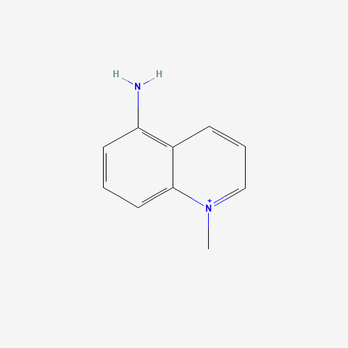 Diagramme de la structure moléculaire de 5-Amino-1MQ, Peptides canadiens vendu par Helixx Online au Canada