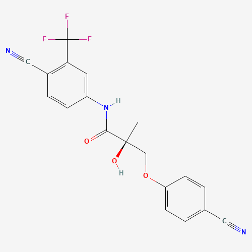 Diagramme de la structure moléculaire de MK2866 - Ostarine, SARMs canadiens vendu par Helixx Online au Canada