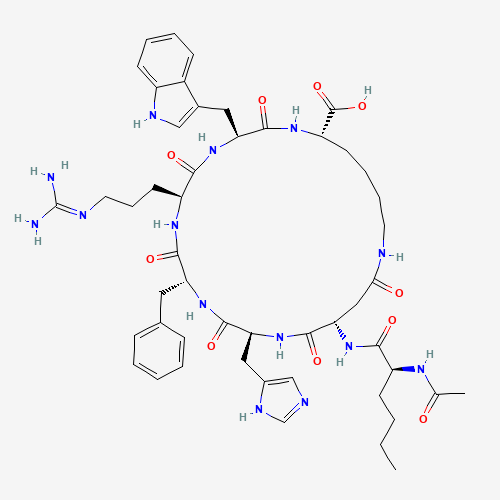 Diagramme de la structure moléculaire de PT-141, Peptides canadiens vendu par Helixx Online au Canada