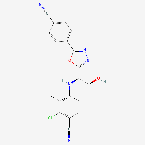 Diagramme de la structure moléculaire de RAD 140 – Testolone, SARMs canadiens vendu par Helixx Online au Canada