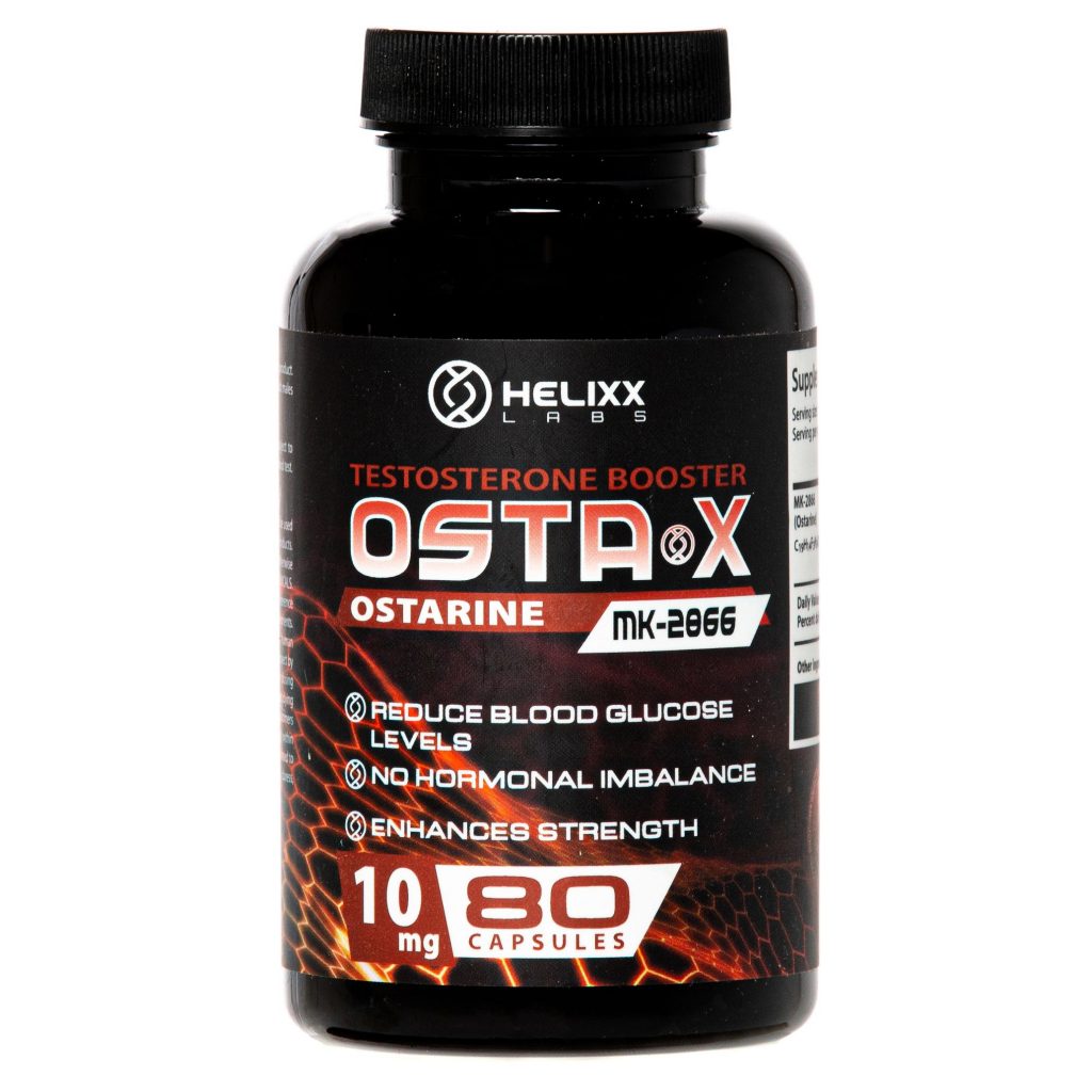 Ostarine MK-2866 by Helixx Online - 80 Capsules of 10mg for Improved Muscle Mass and Strength