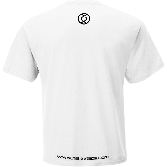 White Helixx Labs T Shirt back